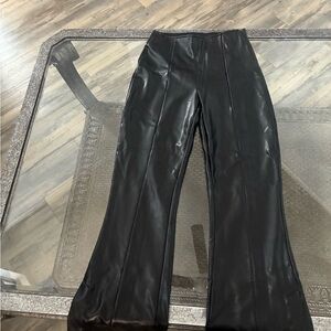 Abercrombie & Fitch Black Vegan Leather Pants